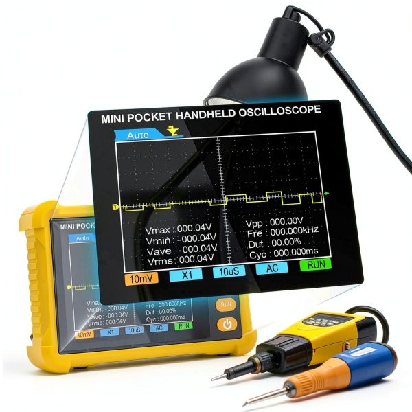 500K Miniature Oscilloscope AOPUTTRIVER Portable-2