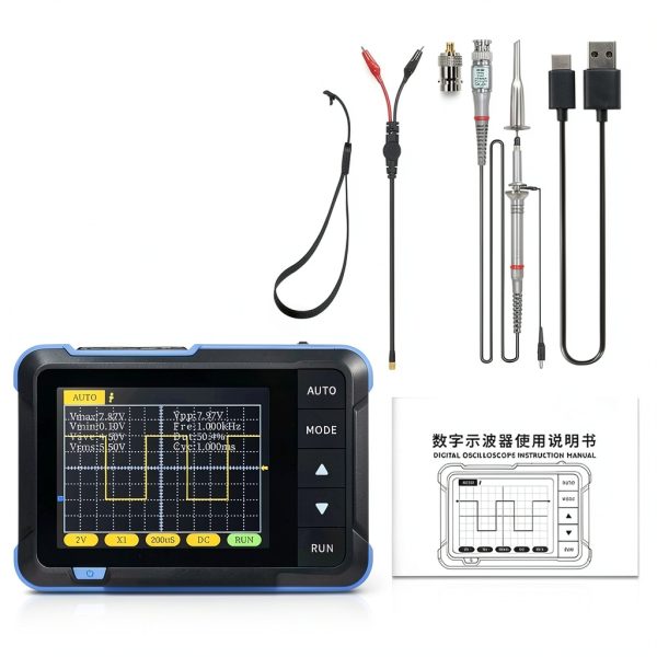Oscilloscope TEKCOPLUS TK400PLUS Portable Mini DSO with Auto Trigger-7