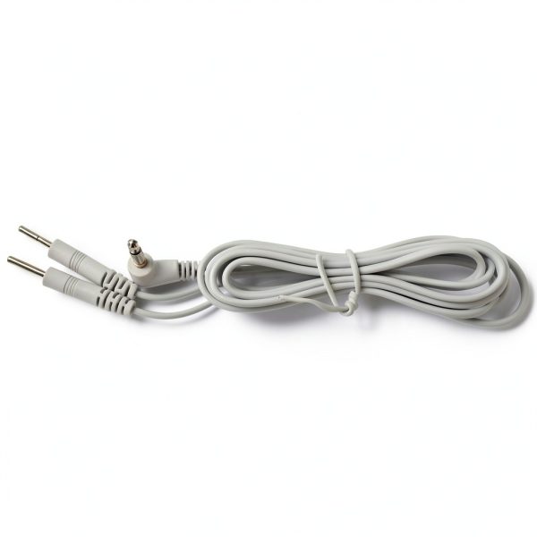 DC 3.5mm Length 60'' Electrode Wires for Tens EMS Machine 2-pin Cables Standard Connection 3.5mm Reusable 2mm Plug in Long-Life Massage Machine, Pack of 2-3