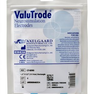 Physical Therapy 82183 Axelgaard ValuTrode Cloth Electrodes, 1.5" x 3.5" Rectangle, Pack of 40-0