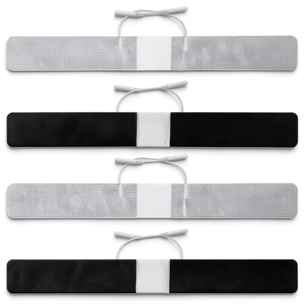 LotFancy TENS Unit Pads 1.65"x13.75", 4Pcs Electrode Pads Long Strip Shape, Tens Unit Replacement Pads for Electrotherapy-0
