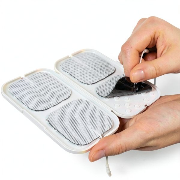 TENS 7000 TENS Pads Replacement, Battery Kit - Includes 16 Premium TENS Unit Replacement Pads, 4 Lead Wires, 9-Volt Replacement Battery, 1 Electrode Pad Holder For Stim Pads-4